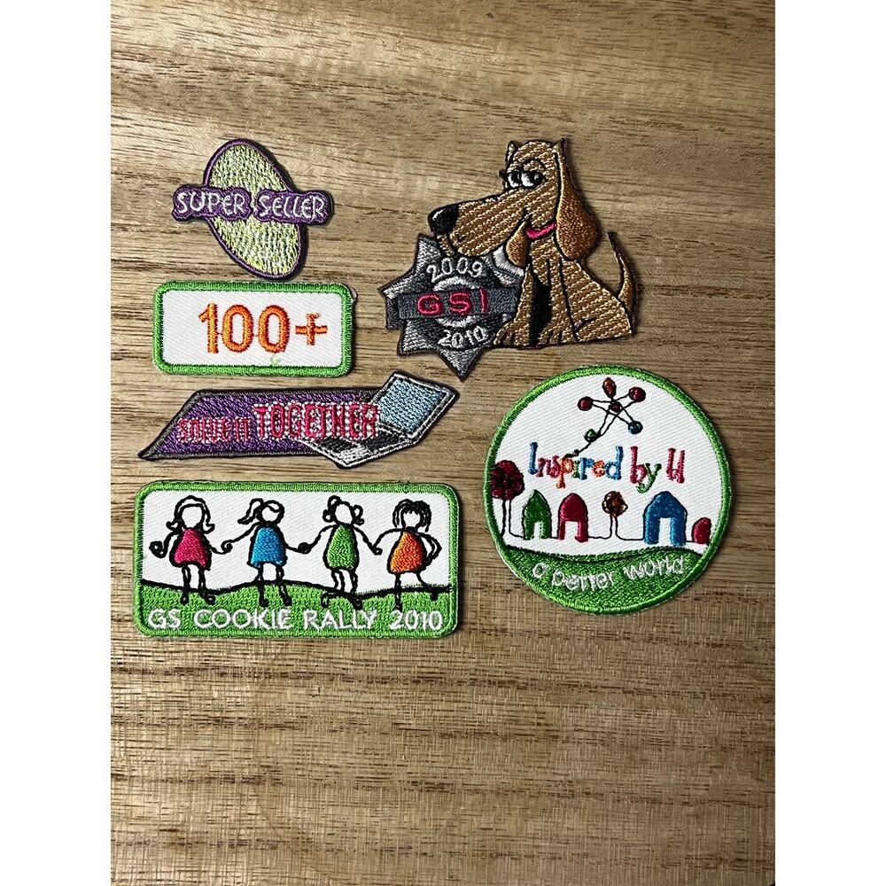 Girl Scout Patches Lot of Six Miscellaneous
